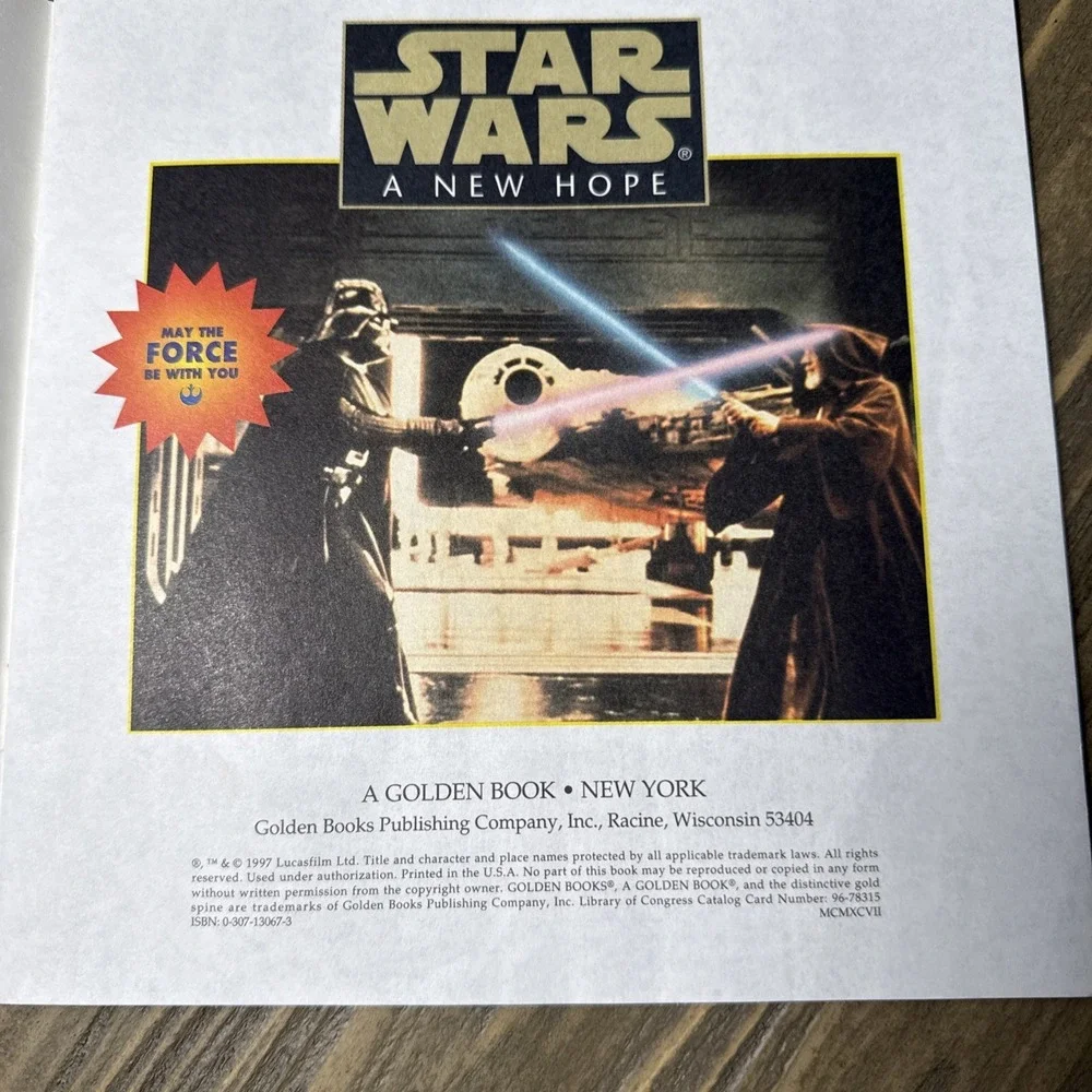 VTG A Little Golden Book Star Wars IV A New Hope Paperback Children's Book 1997